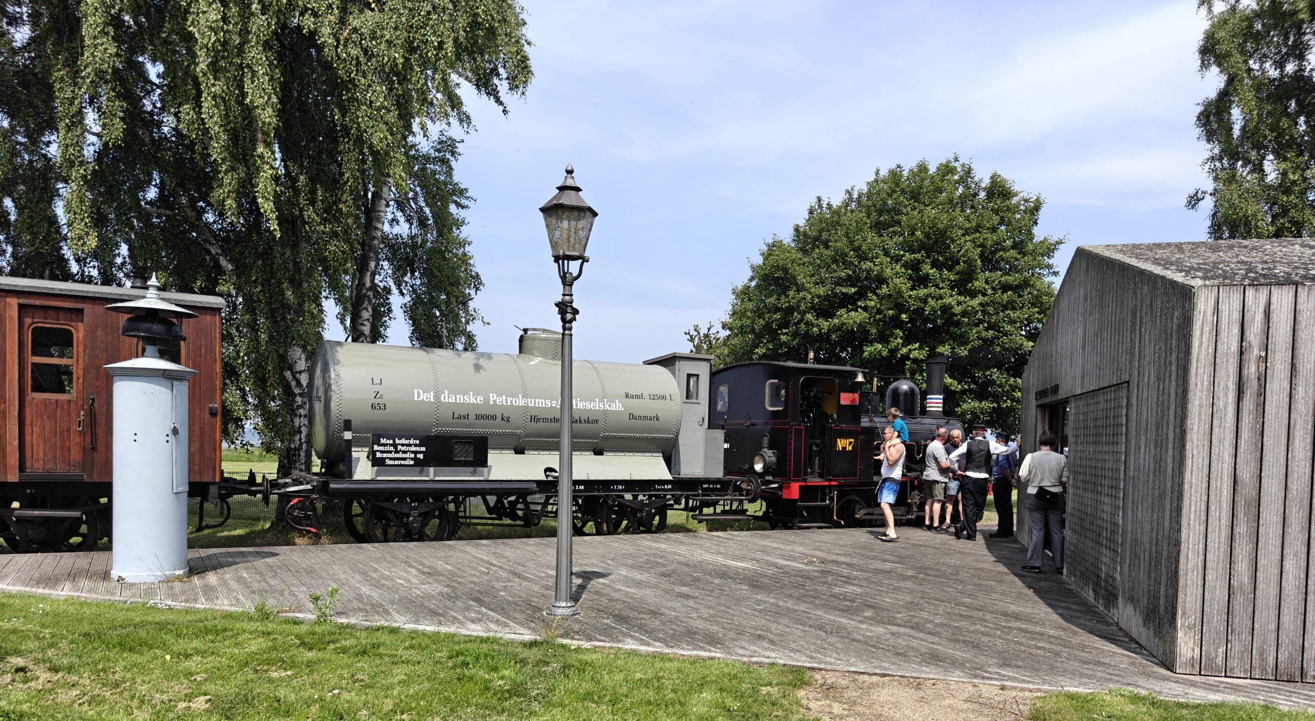 Årets første køredag 2025, damptog på Bandholm havn